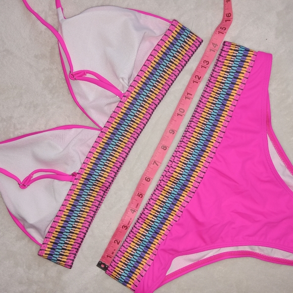 Pink NWOT Hi Cut Bikini size Large - Picture 3 of 8